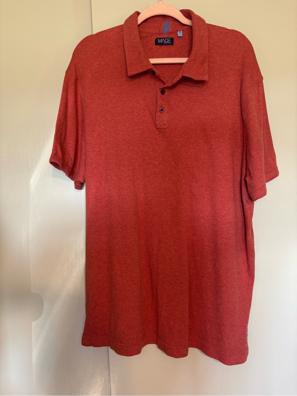 Newton Brick Red Polo Shirt - Men's Short Sleeve size XXL
